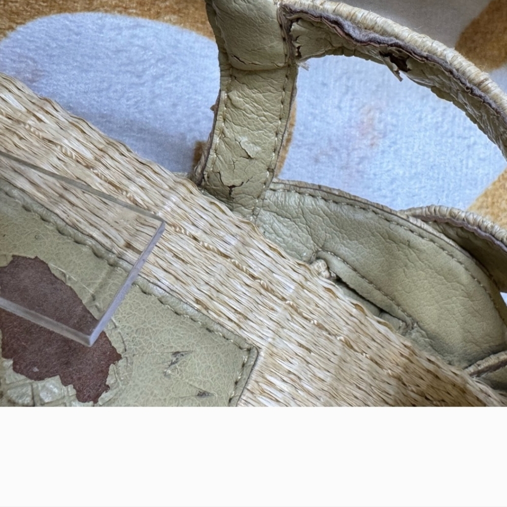 Farm Rio Synthetic Raffia Zigzag Sandals - Picture 6 of 11